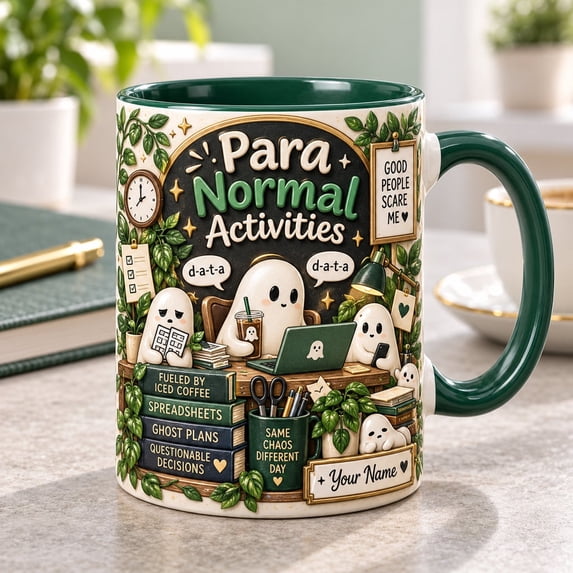 Mug Paranormal Ghost Ceramic Book Lover Design Halloween Gift - Walmart.com