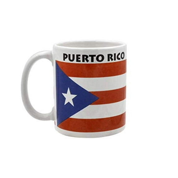 Mug Puerto Rico Flag Coffee Mugs Souvenir Gifts, 11 oz Ceramic Puerto Rico Souvenirs, Microwave Safe Coffee Cups (Puerto Rican)