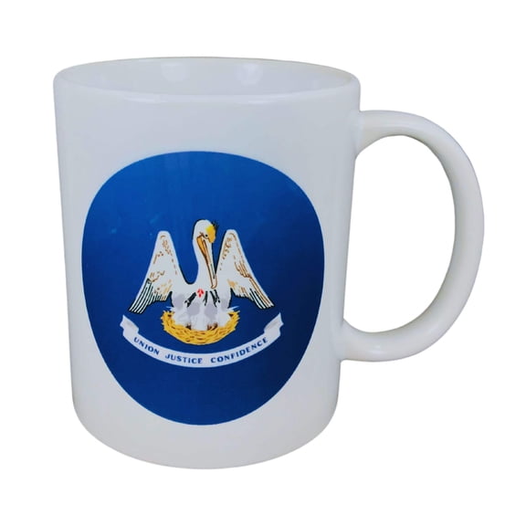 Mug - State Flag Louisiana - USA | 11 oz State Flag Mug | USA Flag Coffee Cup | Perfect for Home, Office, and Gifts