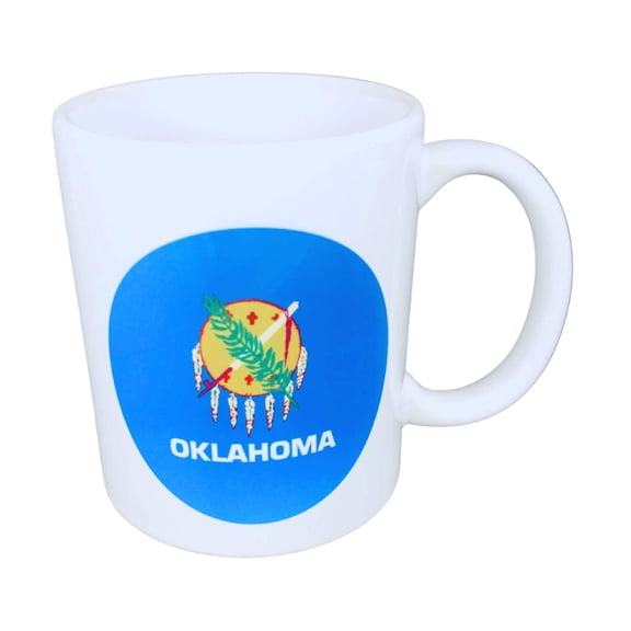 Mug - State Flag Oklahoma - USA | 11 oz State Flag Mug | USA Flag Coffee Cup | Perfect for Home, Office, and Gifts