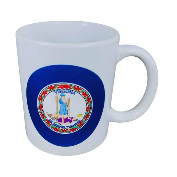 Mug - State Flag Virginia - USA | 11 oz State Flag Mug | USA Flag Coffee Cup | Perfect for Home, Office, and Gifts