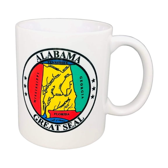 Mug - State Seal Alabama - USA | Coffee Tea Drinkware, Souvenir Gift, Collectible Keepsake, Home Office Use