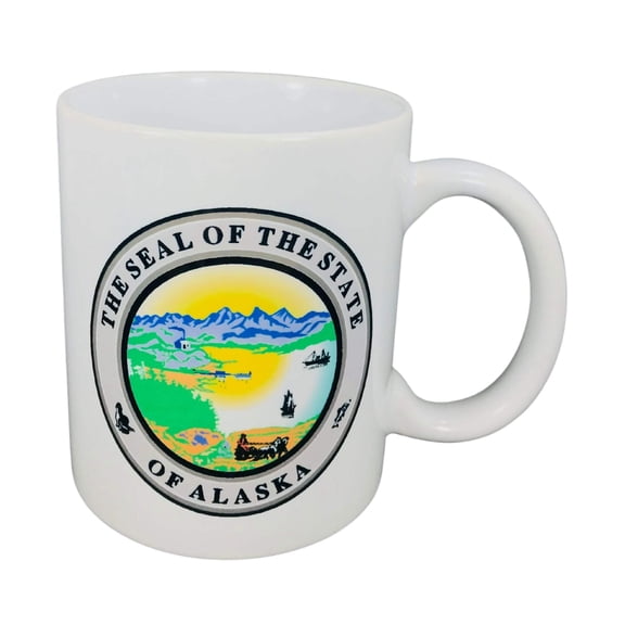 Mug - State Seal Alaska - USA | 11 oz State Seal Mug | USA State Seal Coffee Cup | Perfect for Home, Office, and Gifts | Microwave and Dishwasher Safe