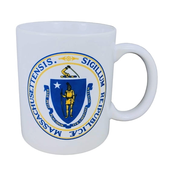 Mug - State Seal Massachusetts - USA | Coffee Tea Drinkware, Souvenir Gift, Collectible Keepsake, Home Office Use