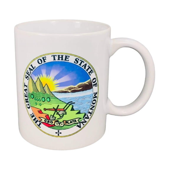 Mug - State Seal Montana - USA | Ceramic Coffee Mug, Souvenir Ceramic Mug, Collectible Drinkware, Dishwasher Safe Coffee Cup, Travel Friendly Gift