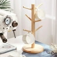 thumbnail image 1 of Mug Tree Stand, Countertop Coffee Cup Holder, Wooden Kitchen Organizer Storage Rack, Space-Saving With Removable Design, Decorative Accessories For Kitchen, 1 of 8