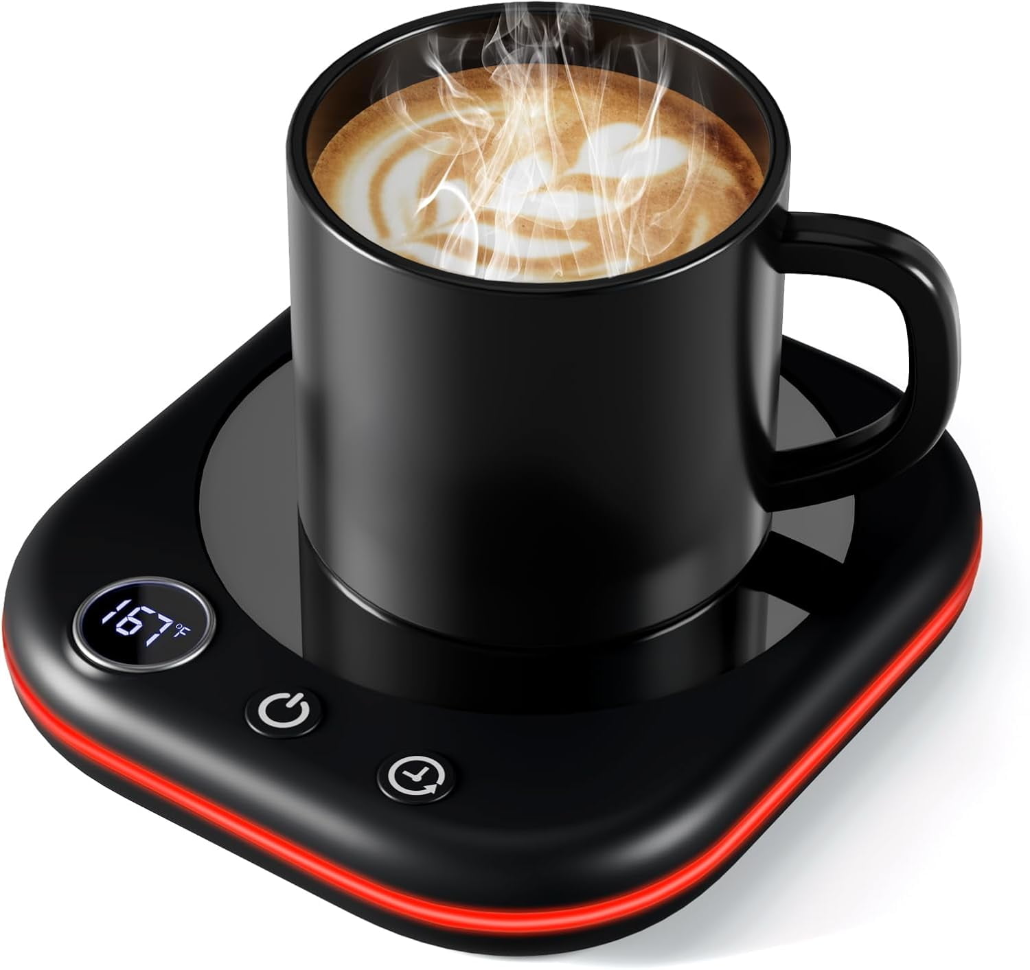 Mug Warmer,40W Coffee Mug Warmer for Desk with Temperature Display, 4H Auto  Shut Off, 3 Temp Settings & 1-12H Timer, Smart Electric Beverage Warmer ...