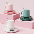 thumbnail image 1 of Mug Warmer under $5! CQCYD Mug Warmer Coffee Warmer Cup Warmer, Desk Warmer with 3 Temperature Settings, USB Hot Coffee Mug Warmer Auto Shut Off, Office Home Beverage Warmer for Tea Milk, 1 of 9