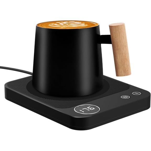 Mug Warmer, Electric Coffee Warmer with 3 Temp Settings, 2-12H Auto-Shutoff Coffee Mug Warmer for Home/Office Desk, Smart Cup Warmer for Milk Tea/Hot Drinks, Candle Warmer Plate (No Cup Included)