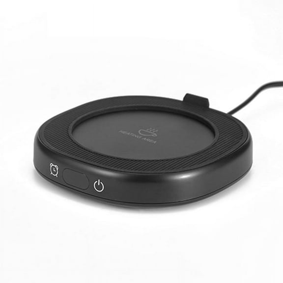 Mug Warmer Smart Coffee Cup Warmer Electric Beverage Warmer for Coffee Tea Beverage Milk US Plug Wood Color