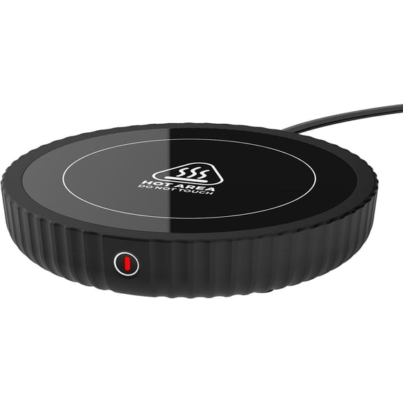 Mug Warmer, with Three Temperature Settings, Auto Shut Off Coffee Warmer for Desk Lar Heating Plate, Easy to Clean Cup Milk,Tea and Chocolate
