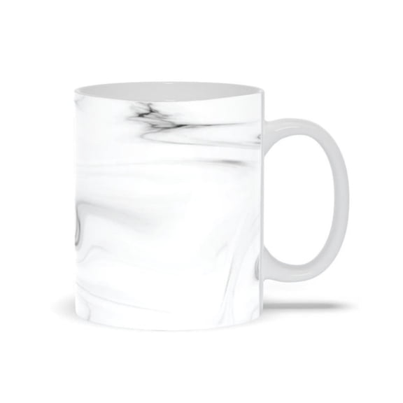 Mug With Black And White Marble.