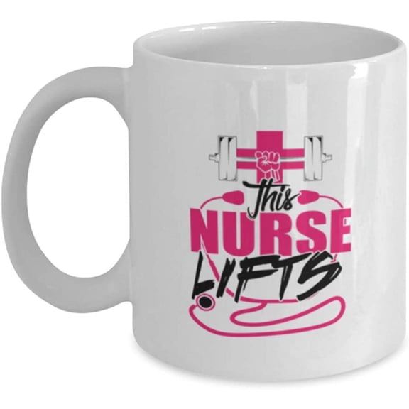 Mug for Weightlifting Nurses This Nurse Lifts Classic Coffee Tea Cup