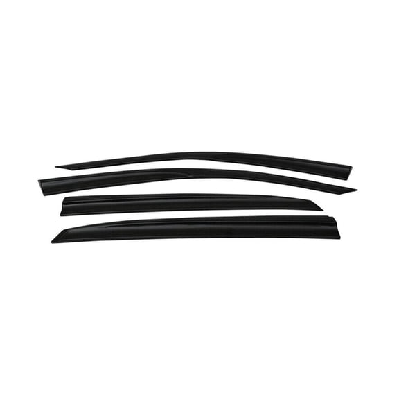 Mugen Style Acrylic Window Visors Rain Sun Guard - 4 Piece Set Smoke Tinted