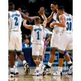thumbnail image 1 of Muggsy Bogues Charlotte Hornets Unsigned Hardwood Classics Teammate Celebration Photograph, 1 of 1