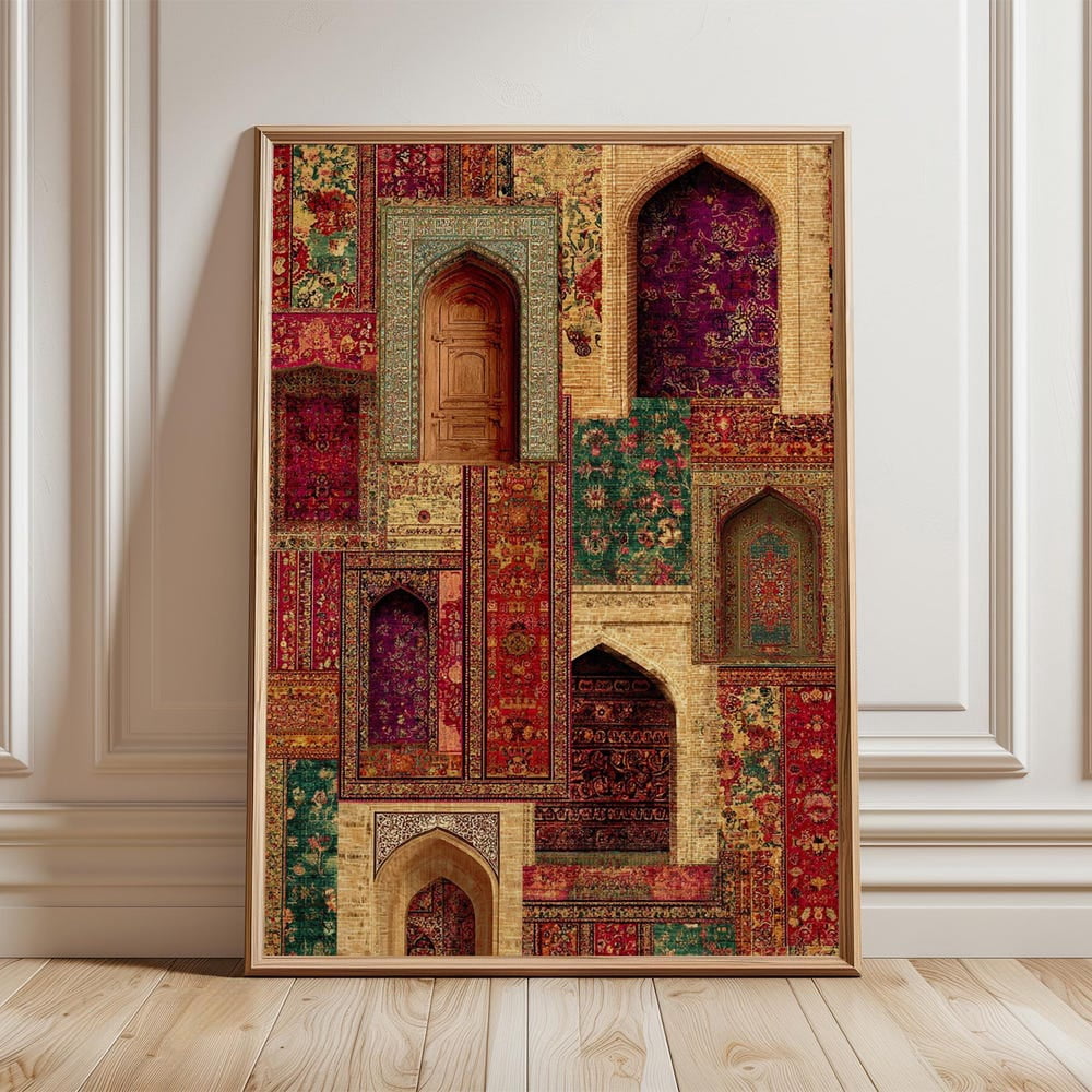 Mughal Arch Collage Persian Ornate Textures Jewel Poster - Walmart.com