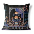 thumbnail image 1 of Mughal Paradise Indoor/Outdoor Pillow in Black 28x28, 1 of 6