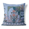 thumbnail image 1 of Mughal Paradise Indoor/Outdoor Pillow in Blue 18x18, 1 of 5