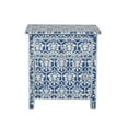 thumbnail image 1 of Mughal bone inlay bedside blue, bone inlay nightstand blue, bone inlay furniture, bone inlay tables, 1 of 4