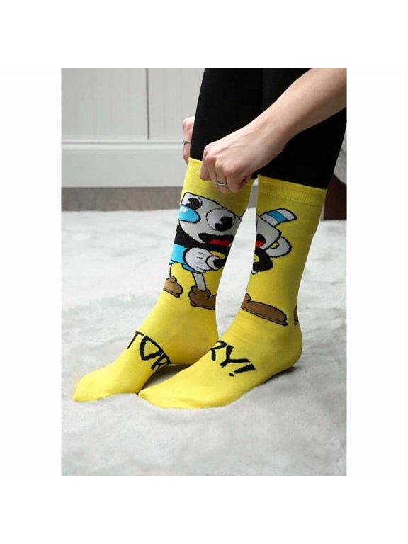 Cuphead: Mugman Victory! Crew Socks