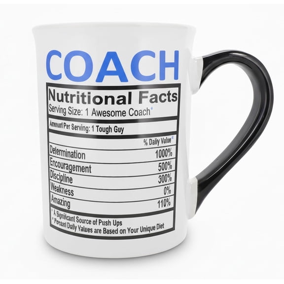 Mugs | 16oz Coach Coffee Mug | Gifts for Men, Coaches, Women | Fun Thank You, Birthday, Teacher Appreciation Gifts for Football, Soccer, Baseball, Basketball, Cheer, & Gym Teachers