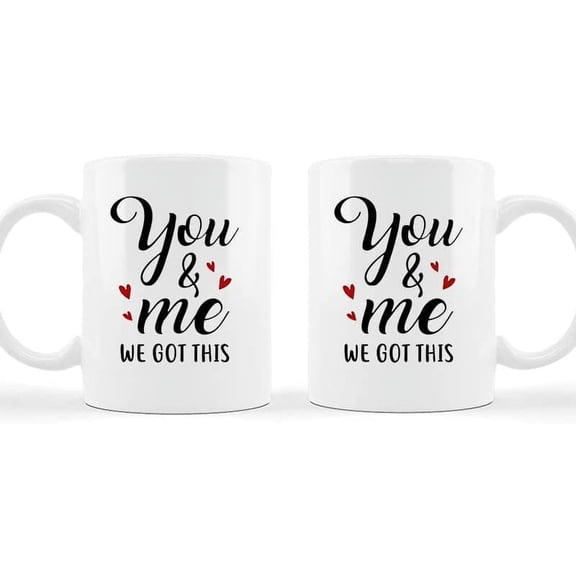Mugs Cute Couple Gifts Novelty Coffee For Couple From Boyfriend Girlfriend Romantic Quotes Saying For Couple Mini Heart White Ceramic 11 15oz Cup Gifts For Men Women On Valentines Anniversary