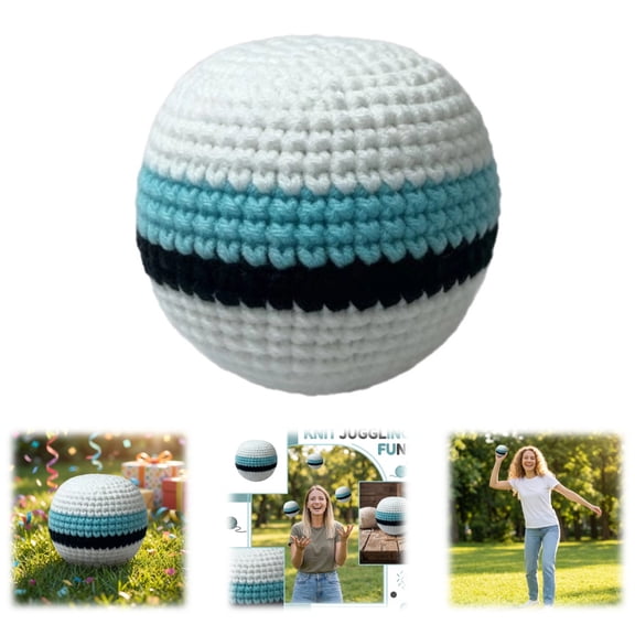 Mugs Footbag Set (1 Pack) Crochet Hacky Kick Sack Balls  Footbag Juggling Balls for Outdoor Play, Party Games & Coordination Training,1Pack