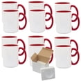 thumbnail image 1 of Mugsie 12 Pcs 15OZ El Grande Red Inside & Handle Sublimation Mugs With Foam Support Boxes, 1 of 2