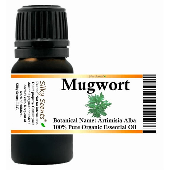 Mugwort Organic Essential Oil 5 ml (1/6 fl oz) - 100% Pure and Natural by Silky Scents