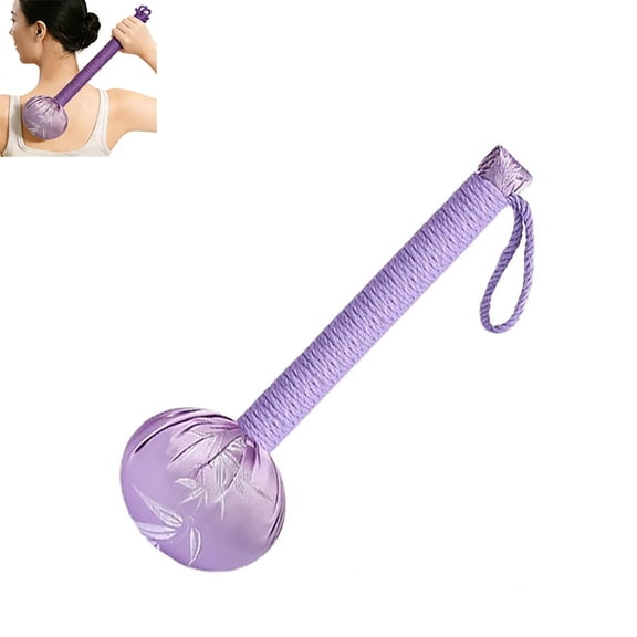 Mugwort Back Massage Hammer – Handheld Fabric Tapping Tool, Traditional Meridian Style Self Massage Device for Back Muscle and Deep Tissue Relaxation, Portable Daily Care Accessory