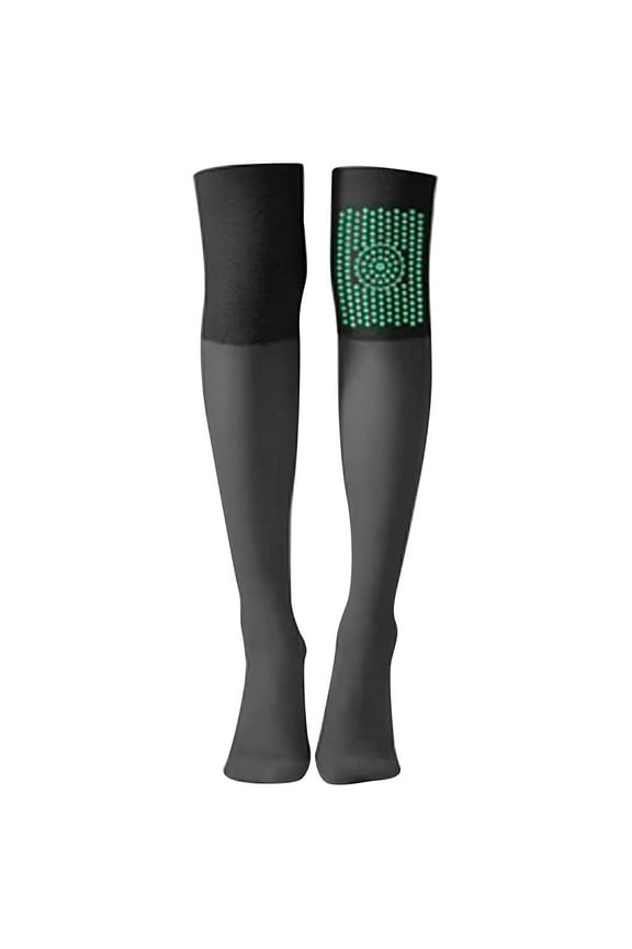 Mugwort Moxa Velvet Heating Office Conditioned Stocks Anti Hooking Non Sslip Thin Knee Pads Knee Pads Leg Shapers Elastic Stockings