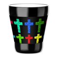 thumbnail image 1 of Mugzie 12-Ounce "Low Ball" Tumbler Drink Cup with Removable Insulated Wetsuit Cover - Color Crosses, 1 of 4