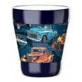 thumbnail image 1 of Mugzie 12-Ounce "Low Ball" Tumbler Drink Cup with Removable Insulated Wetsuit Cover - Hot Rod Trucks, 1 of 4