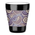 thumbnail image 1 of Mugzie 12-Ounce "Low Ball" Tumbler Drink Cup with Removable Insulated Wetsuit Cover - Lavender Paisley, 1 of 4