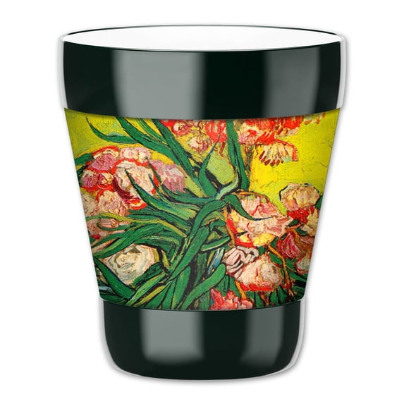 Mugzie 12-Ounce "Low Ball" Tumbler Drink Cup with Removable Insulated Wetsuit Cover - Van Gogh: Oleanders