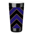 thumbnail image 1 of Mugzie 16-Ounce Tumbler Drink Cup with Removable Insulated Wetsuit Cover - Ravens Football Colors Chevron, 1 of 4
