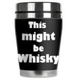 thumbnail image 1 of Mugzie brand 12-Ounce "Mini" Travel Mug with Insulated Wetsuit Cover - Might be Whiskey, 1 of 5