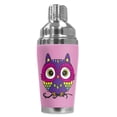 thumbnail image 1 of Mugzie brand 16-Ounce Cocktail Shaker with Insulated Wetsuit Cover - Pink Owl, 1 of 4