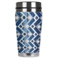 thumbnail image 1 of Mugzie brand 16-Ounce Stainless Steel Travel Mug with Insulated Wetsuit Cover - Zig Zag, 1 of 5