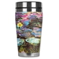 thumbnail image 1 of Mugzie brand 20-Ounce "MAX" Stainless Steel Travel Mug with Insulated Wetsuit Cover - Monet: Violet Lilies, 1 of 5