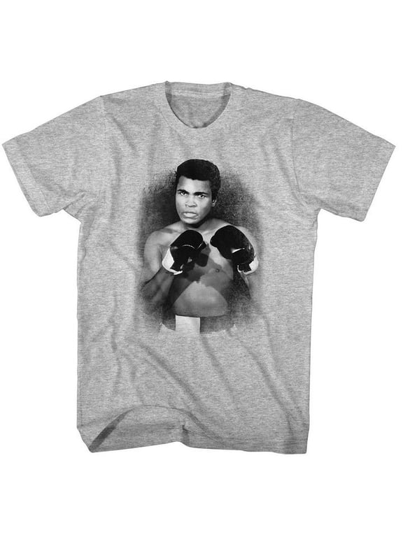 Muhammad Ali 1137 A3 Gray Heather Adult T-Shirt Xlt