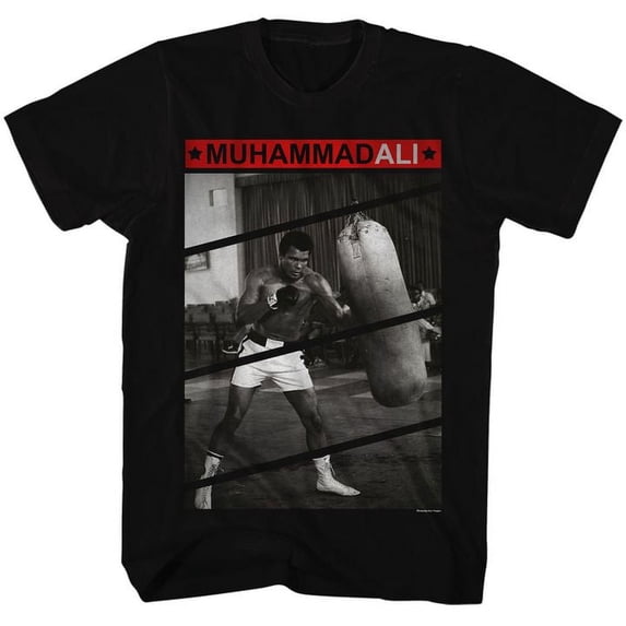 Muhammad Ali 1156F10 Black Adult T-Shirt 4Xl