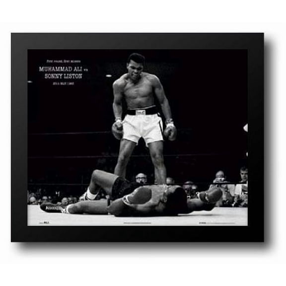 Muhammad Ali - 1965 1st Round Knockout Against Sonny Liston 24x20 Framed Art Print