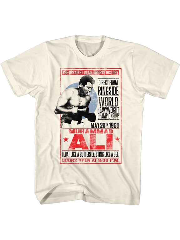 Muhammad Ali 1965 Poster Natural T-Shirt