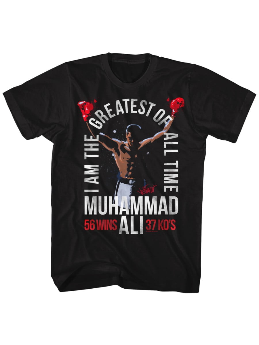 Muhammad Ali 60s I Am The Greatest Of All Time 56 Wins 37 Kos Adult T ...