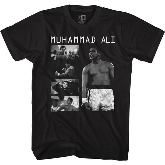 Muhammad Ali Ali Collage Black Adult T-Shirt