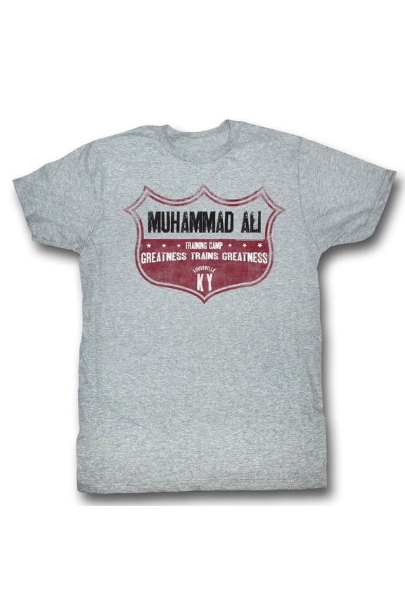 Muhammad Ali Ali Crest Gray Heather Adult T-Shirt
