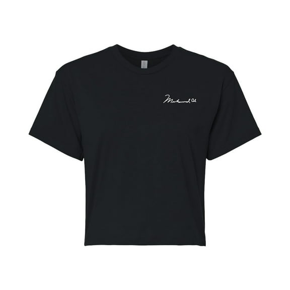 Muhammad Ali - Ali Greatest Of All Time- Juniors Cropped Short Sleeve Graphic T-Shirt