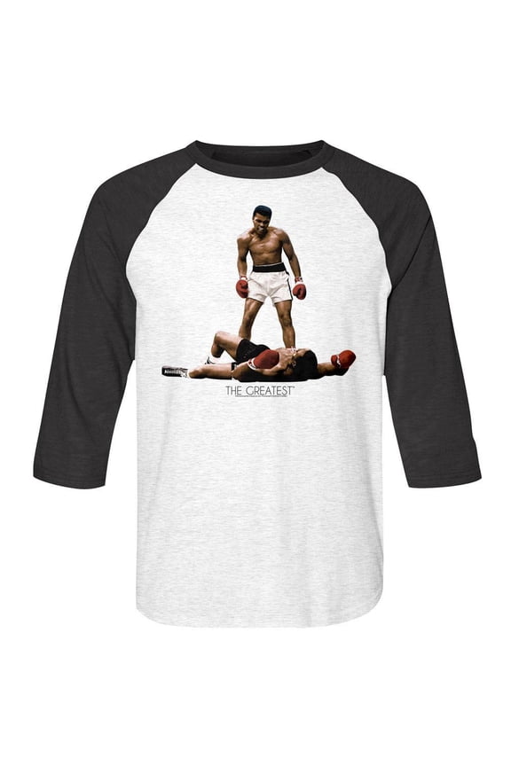 Muhammad Ali Ali Over Liston Adult Raglan Baseball T-Shirt