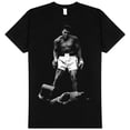thumbnail image 1 of Muhammad Ali Ali Over Liston Black Adult T-Shirt, 1 of 1
